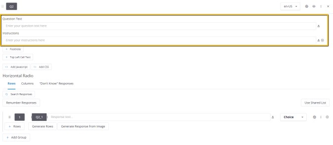Standard Question - Grid
