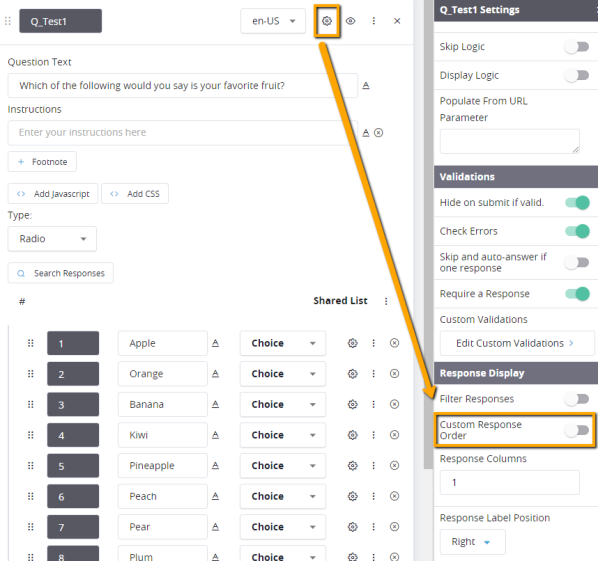 Randomize Responses Overview