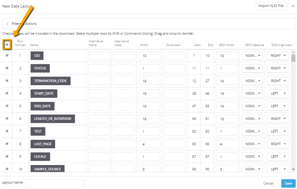 Creating a Data Layout