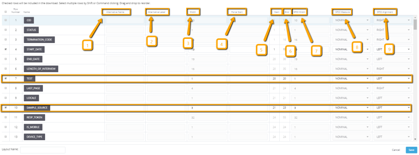 Creating a Data Layout