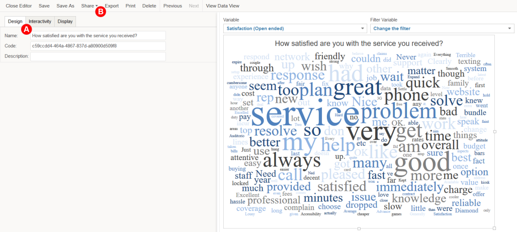 Creating Scatterplot Charts and Word Clouds with Data Views