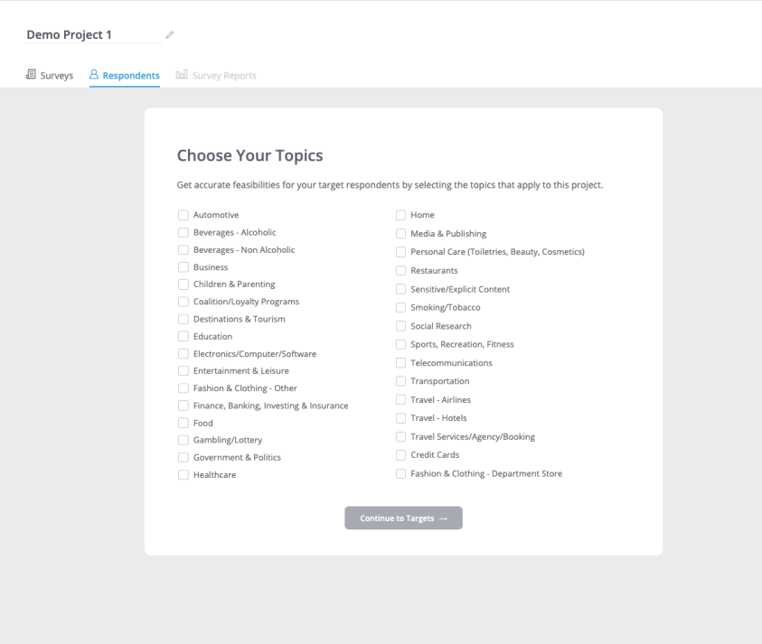 Create a New Target Group