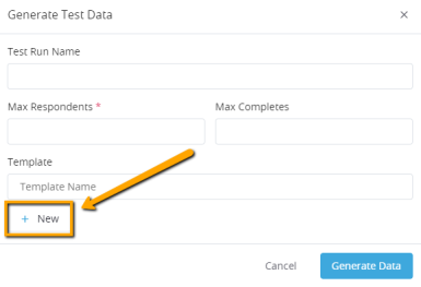 Creating a Test Data Template
