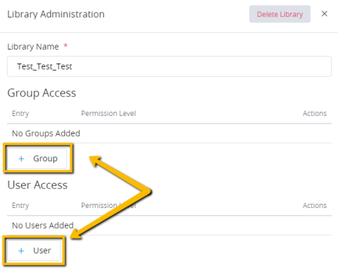 Questions Library Permissions