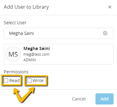Questions Library Permissions