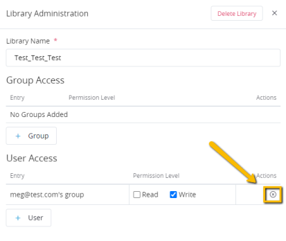 Questions Library Permissions